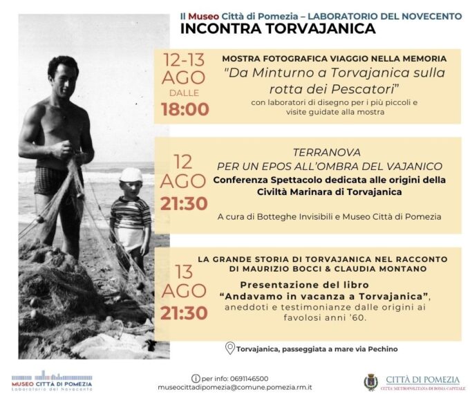 12 e 13 agosto il Museo Citta di Pomezia “Incontra Torvajanica”
