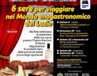Enogastronomia – Sei sere per viaggiare nel mondo enogastronomico del Lazio