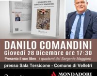 Velletri, in Sala Tersicore Danilo Comandini presenta “I quaderni del Sergente Maggiore”