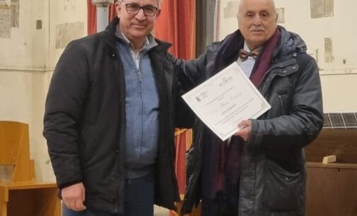 Conferito al professor Alberto Crielesi il titolo di Socio Onorario dell’Università dei Mulattieri e Carrettieri della Città di Velletri
