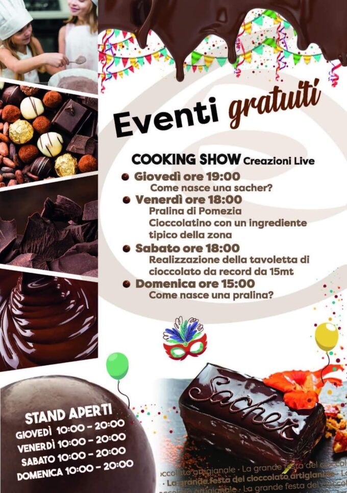 Pomezia Chocolate: La kermesse del cioccolato artigianale arriva a Pomezia