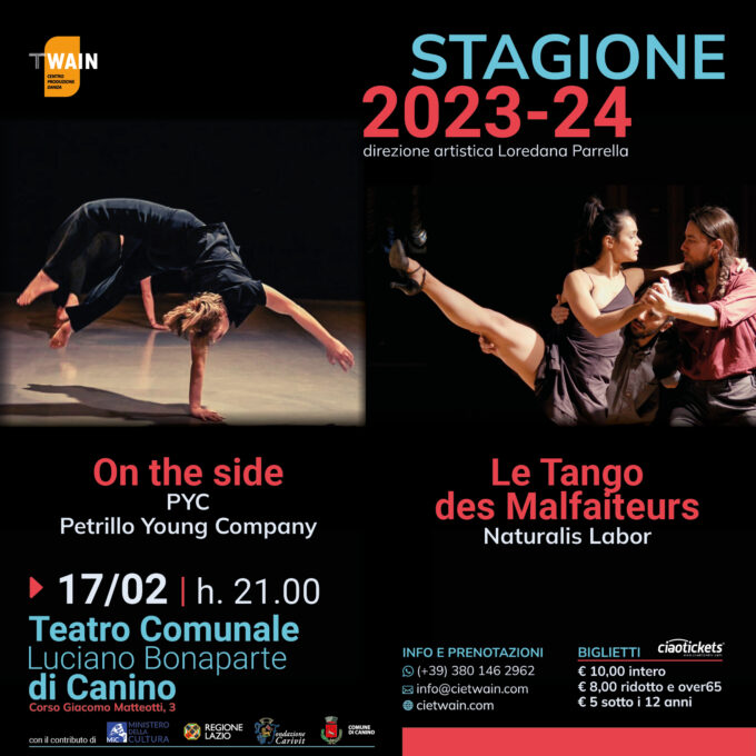 On the side & Le Tango des Malfaiteurs | 17 febbraio – Teatro comunale di Canino