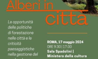Il 17/5 a Roma con Italia Nostra, “Convegno sul Verde Urbano: forestazione urbana e alberate urbane”