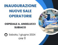 Inaugurazione di nuove sale operatorie all’Ospedale A. Angelucci di Subiaco
