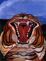 Antonio Ligabue - Testa di tigre