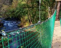 Parco del Treja realizzato un ponte tibetano