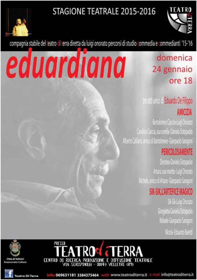 Eduardiana: tre atti unici di Eduardo De Filippo