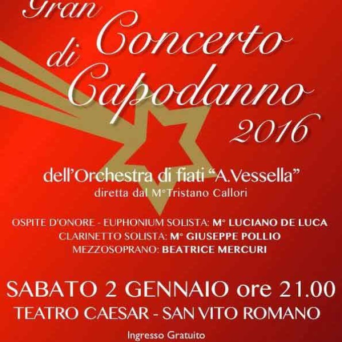Gran Concerto di Capodanno al Teatro Caesar di San Vito Romano