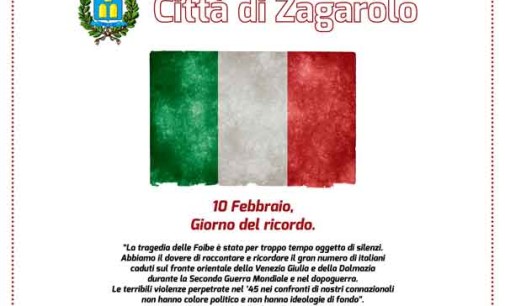 Zagarolo – “Giorno del Ricordo”, il 10 Febbraio ricordiamo le vittime delle Foibe