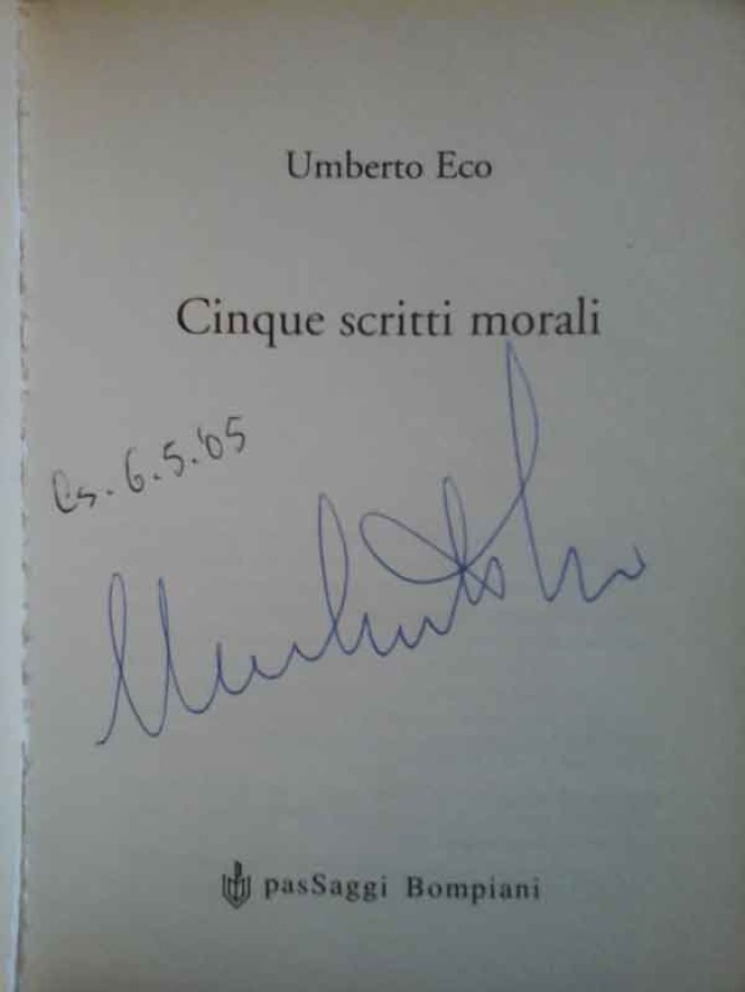 6 maggio 2005 a Cosenza con Umberto Eco