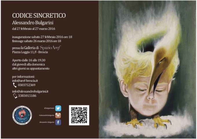 Brescia – Mostra personale di Alessandro Bulgarini Codice sincretico
