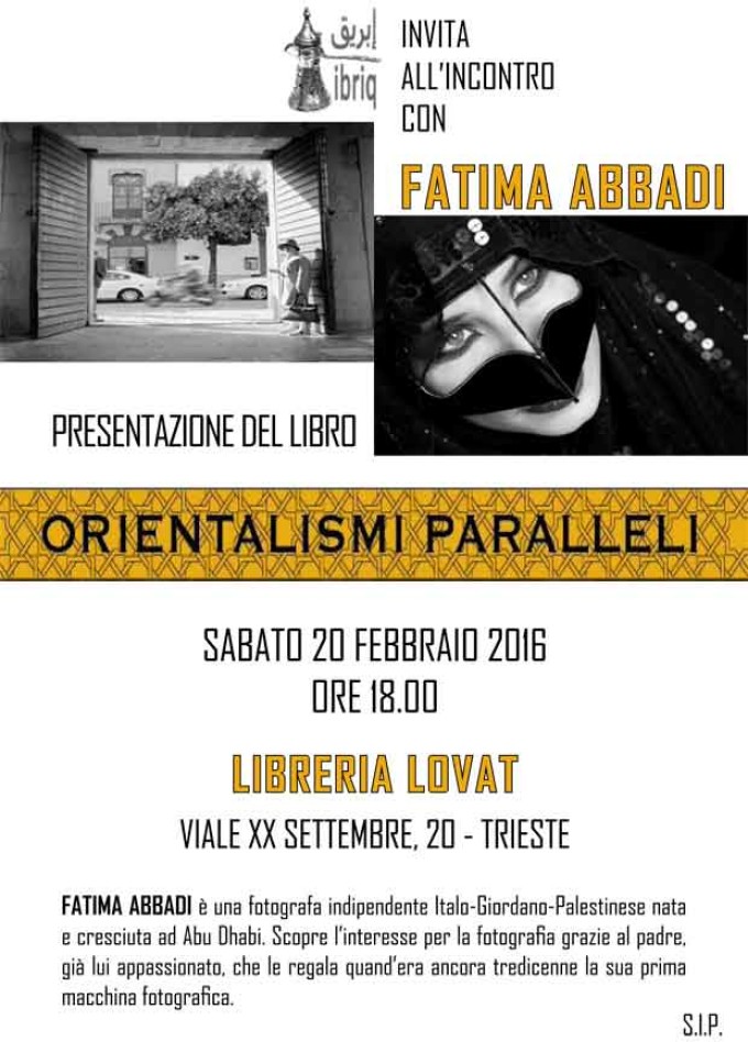 Trieste – Fatima Abbadi. Orientalismi Paralleli