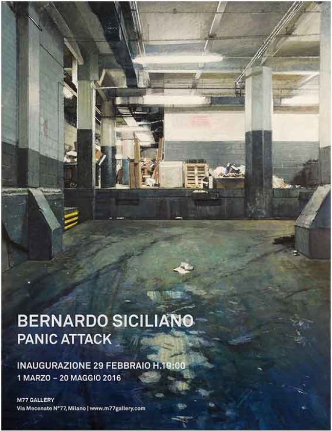 Galleria M77, presenta  Panic Attack di Bernardo Siciliano
