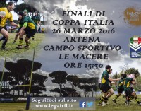 Lirfl (rugby a 13), sabato il grande spettacolo della finale di Coppa Italia ad Artena