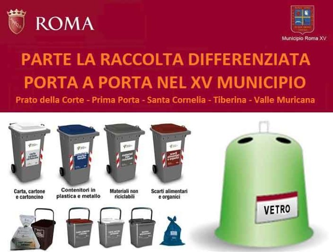 Municipio Roma XV – Parte la raccolta differenziata PAP nei primi quartieri