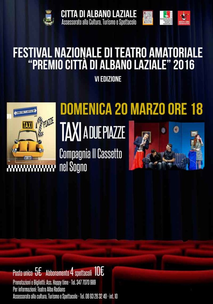 Festival Nazionale di Teatro Amatoriale “Premio città di Albano Laziale 2016”