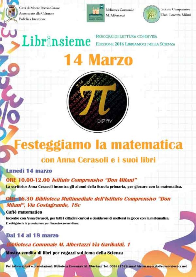 Festeggiamo la Matematica con Anna Cerasoli e i suoi libri