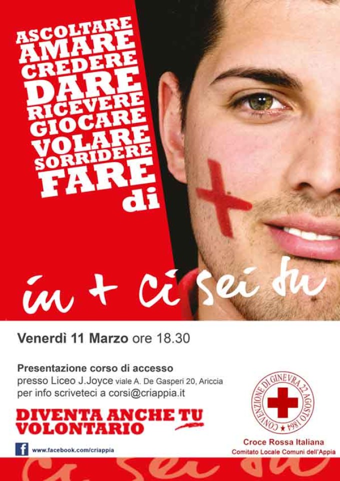 Ariccia – Corso di Formazione per Volontari della Croce Rossa Italiana