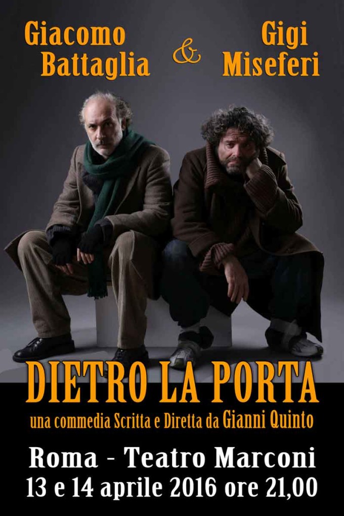 Teatro Marconi – Giacomo Battaglia e Gigi Miseferi in “Dietro la porta”