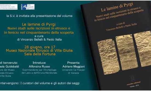Le lamine di Pyrgi Nuovi studi sulle iscrizioni in etrusco e in fenicio