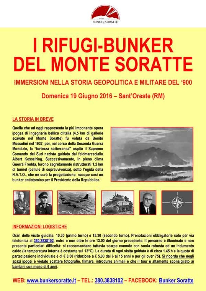 I rifugi-bunker del Monte Soratte