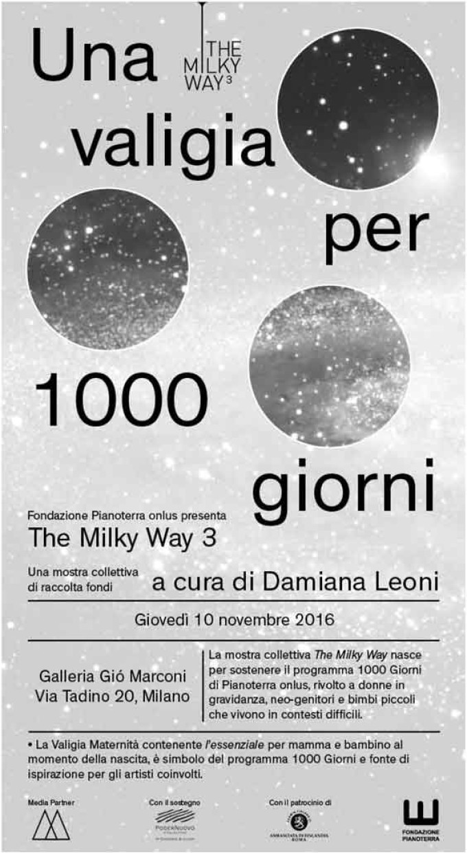 The Milky Way 3 | Galleria Giò Marconi, giovedì 10 novembre 2016, Milano