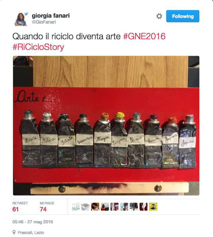 GNE 2016: una Ricicletta alla vincitrice del Contest RiCicloStory
