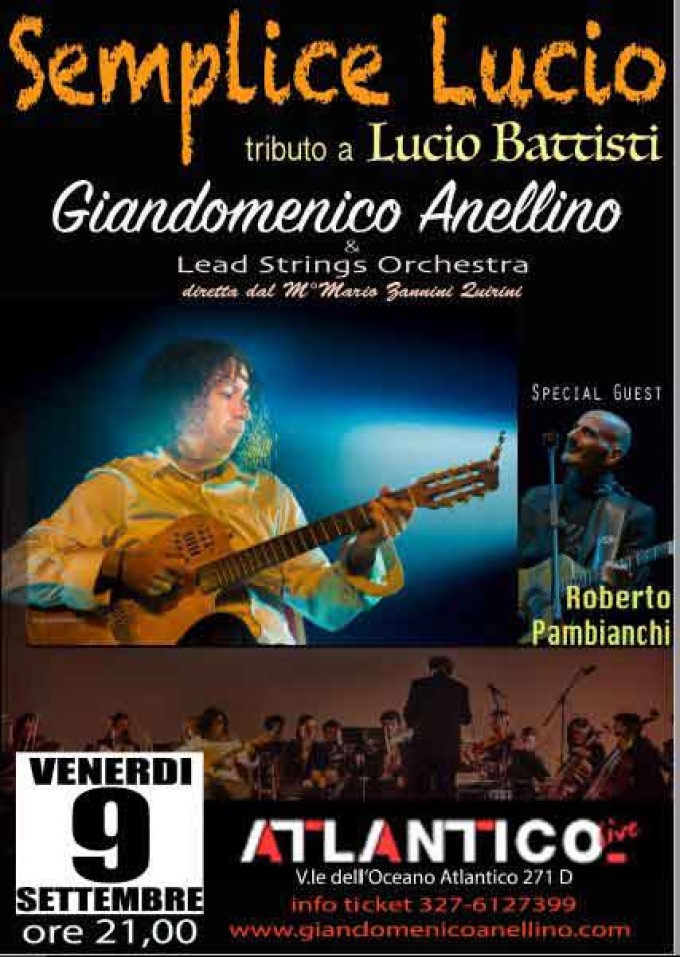 Giandomenico Anellino e la Lead Strings Orchestra in “Semplice Lucio”
