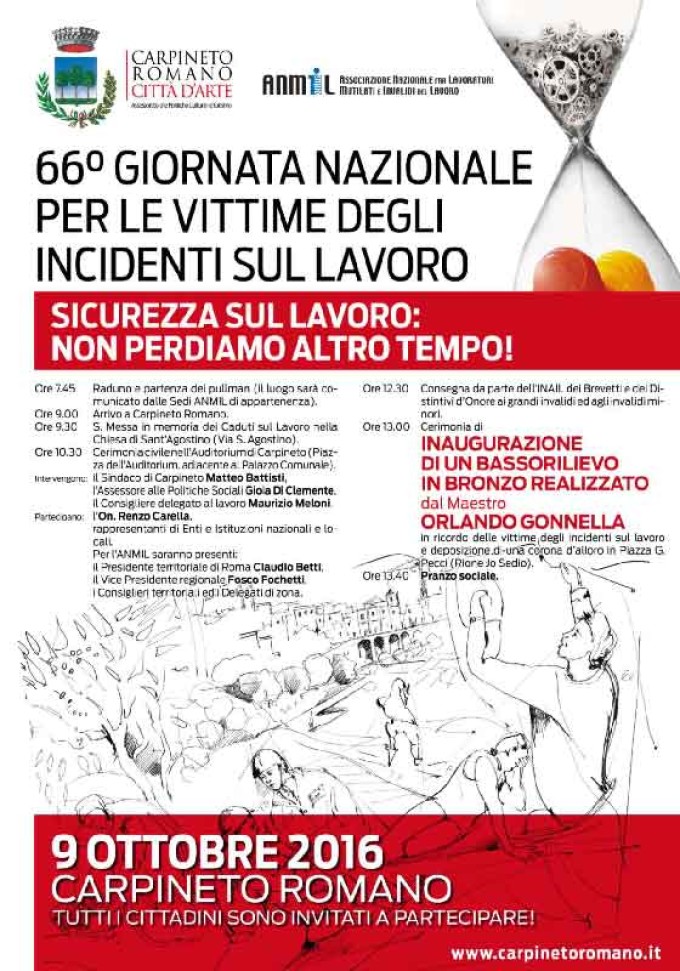 Carpineto – 66° Giornata Nazionale per le Vittime degli Incidenti sul Lavoro