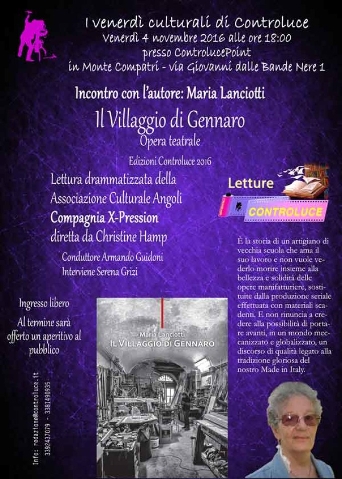 Incontro con l’autore. Maria Lanciotti “Il Villaggio di Gennaro”