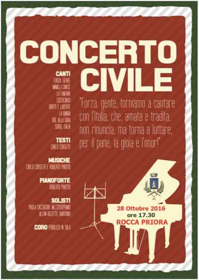 Rocca priora – Concerto Civile