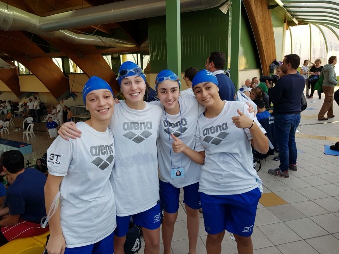 3T Frascati Sporting Village (nuoto): staffetta quarta ai campionati regionali di salvamento