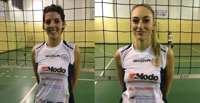 Modo Volley de’ Settesoli Marino (B2/f), che colpi: ecco Camilla Izzi e Viviana Aquilanti