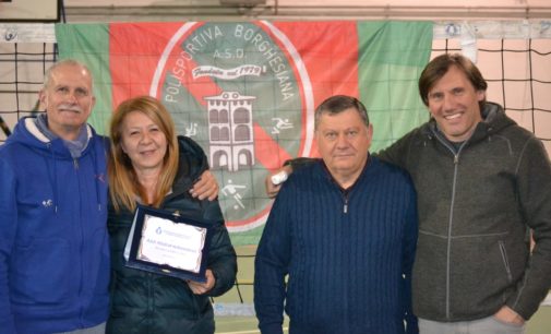 La Polisportiva Borghesiana volley premiata per i 20 anni di affiliazione alla Fipav