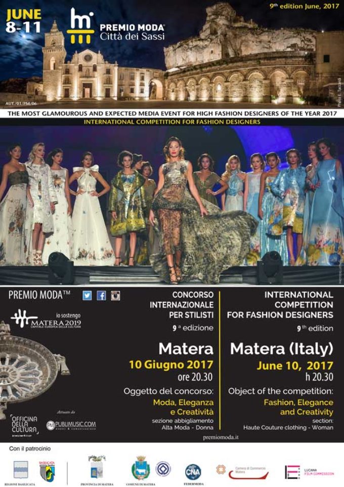 Premio Moda® “Città dei Sassi” Concorso Internazionale per stilisti 9^ edizione