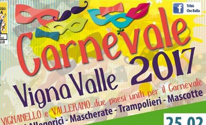 VignaValle per i bambini, grande festa in maschera  con pane e nutella     23-25 febbraio 2017 Vignanello-Vallerano (Viterbo)