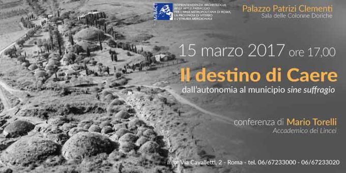Conferenza dell’archeologo Mario Torelli