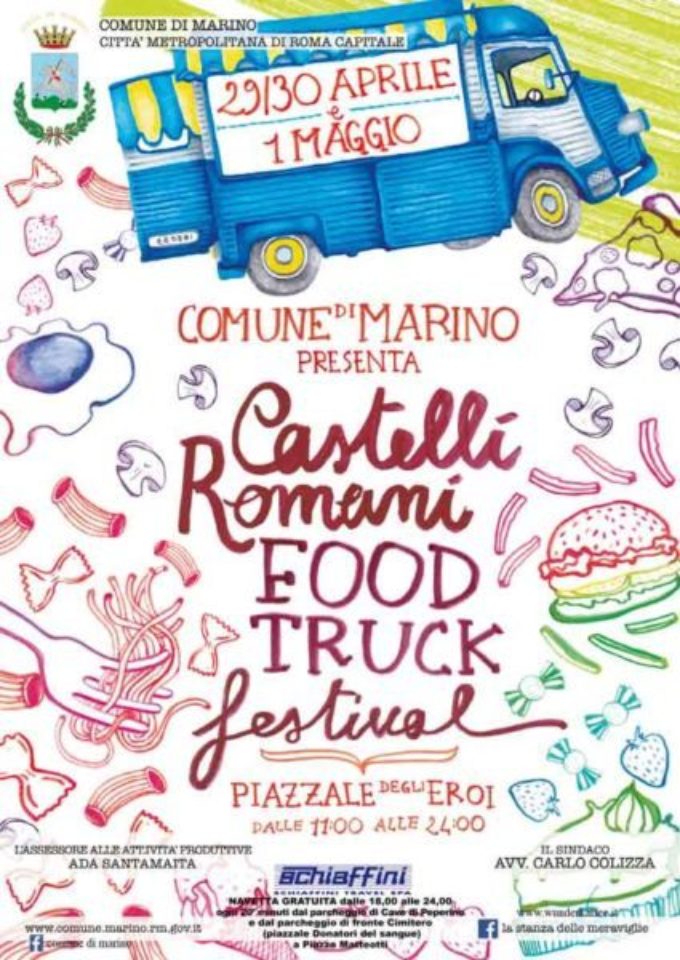 Al via Castelli Romani Food Truck Festival A Marin