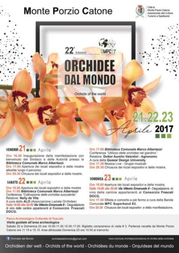 Mostra Orchidee dal Mondo. 21-23 aprile 2017
