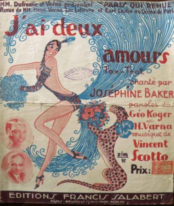 Josephine Baker a Parigi S.Louis, 1906 – Paris, 1975