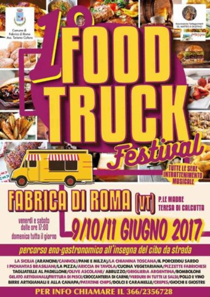 Fabrica di Roma capitale del Food Truck Festival