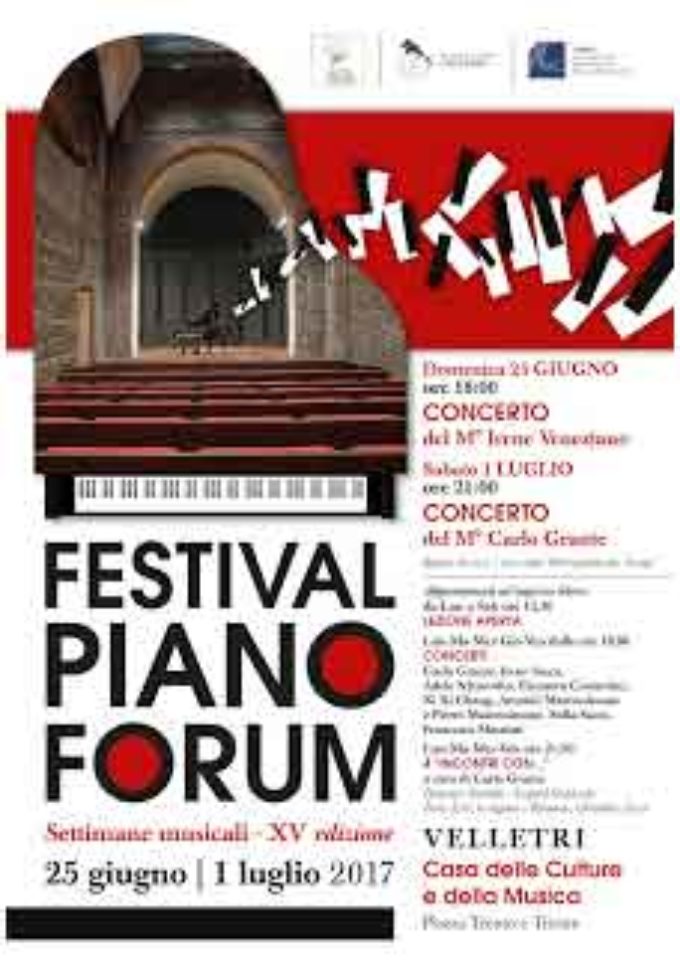 Velletri – Piano Forum Festival dal 25 giugno al 1 luglio!!!!