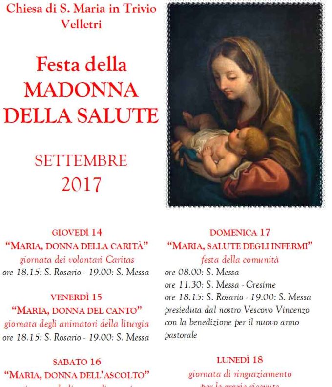 Festa della Madonna della Salute a Velletri