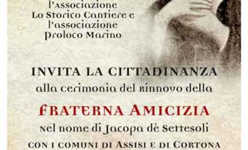 La Citta’ di Marino rinnova l’amicizia con Assisi e Cortona