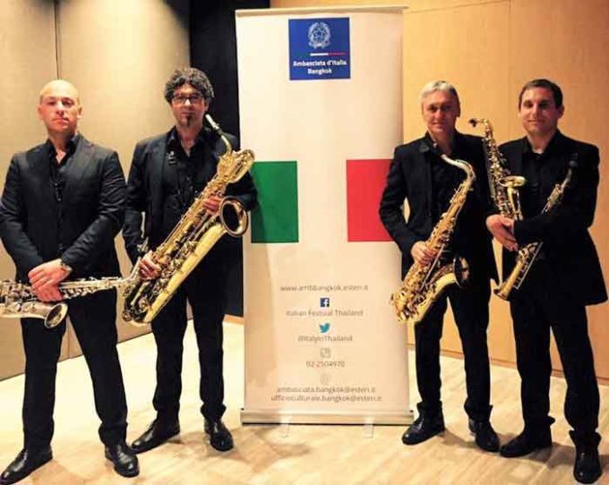 Gli Apeiron Sax Quartet a Bangkok
