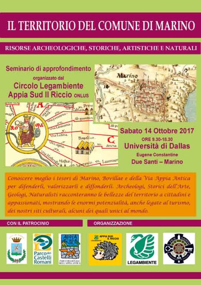 Il Territorio di Marino: Beni Archeologici, Storici, Artistici e naturali