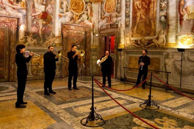 Albano Laziale, il Quintetto di Ottoni Santa Cecilia a Palazzo Savelli