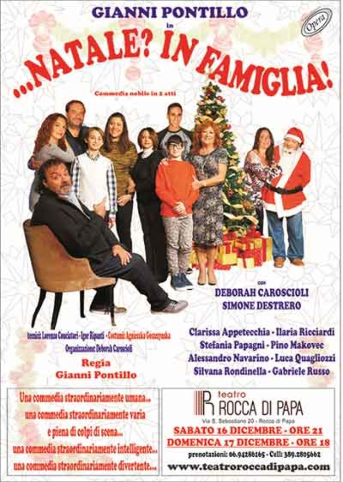 Teatro di Rocca di Papa, un Natale improvvisato, un natale in famiglia, un Natale da favola.