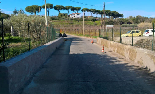 Velletri, riparato il ponte di Via Colle Perino