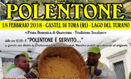 Castel di Tora (RI), la prima domenica di Quaresima il polentone è servito